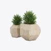 Antique Metal Planter - Silver