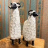 Textured Ram Sculptures – Set of Two