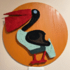 Rope Pelican – Nautical Wall Art in Handwoven Cord