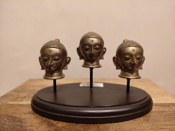 oplus_16 Ancient Handcrafted Tribal Brass Sculpture