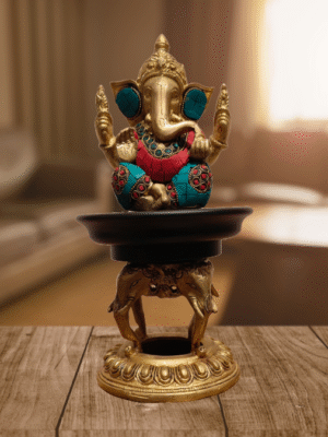 Elegant Lord Ganesha Brass Idol – Decor by Bodhi