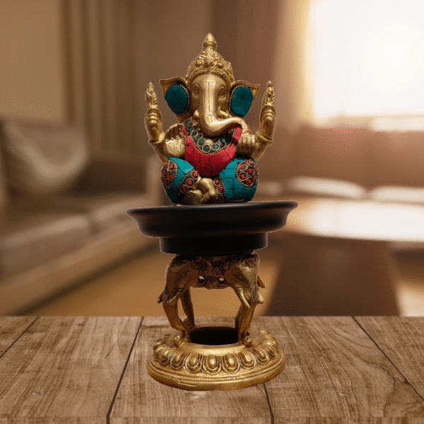 Elegant Lord Ganesha Brass Idol Elegant Lord Ganesha Brass Idol – Decor by Bodhi
