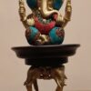 Elegant Lord Ganesha Brass Idol