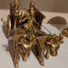 Ganesha on Bullock Cart - Brass Decor