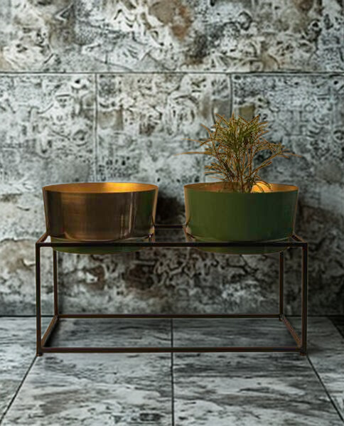 Urban Duo Planters with Tall Stand Urban Duo Planters with Tall Stand